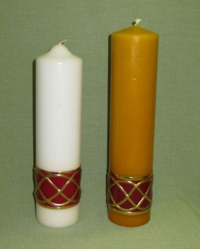 Svíce mešní, oltářní - Barva parafínové svíce - Šedá