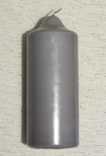 H08 - Svíce holá šedá - Velikost svící parafinových: vel. 2 rozměr 13 x 5,5 cm