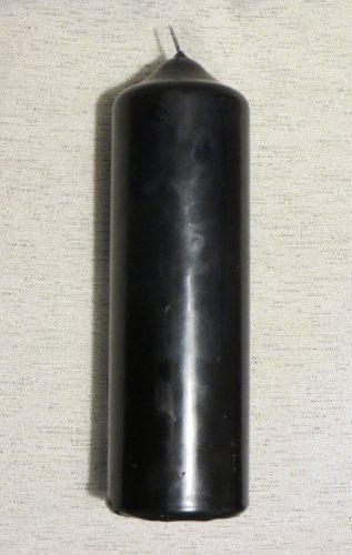 H07 - Svíce holá černá - Velikost svící parafinových: vel. 4 rozměr 21 x 6,5 cm