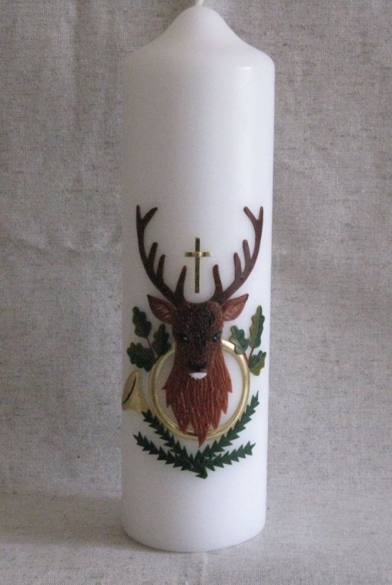 M08 - Jelen - Velikost svící: vel. 3 rozměr 15 x 6,5 cm