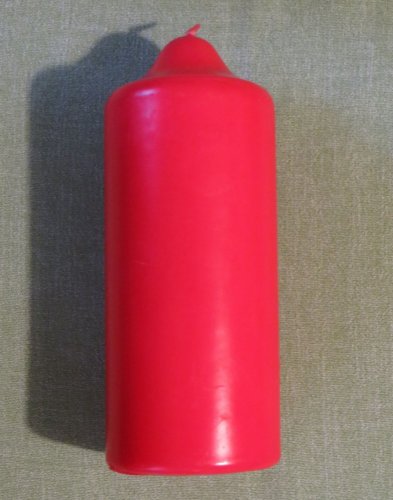 H03 - Svíce holá červená - Velikost svící parafinových: vel. 2 rozměr 13 x 5,5 cm