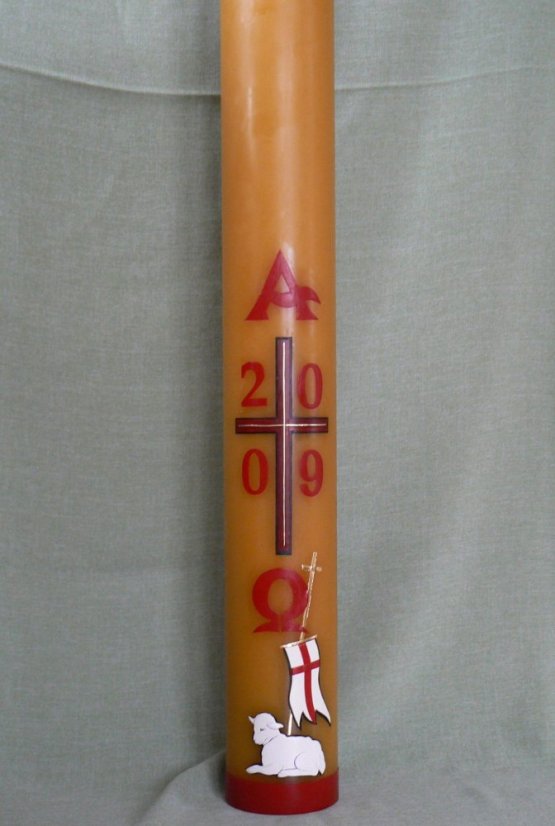 C21L - Základní vzor + beránek ležící - Velikost paškálu: 7 kg rozměr 105 x 10 cm