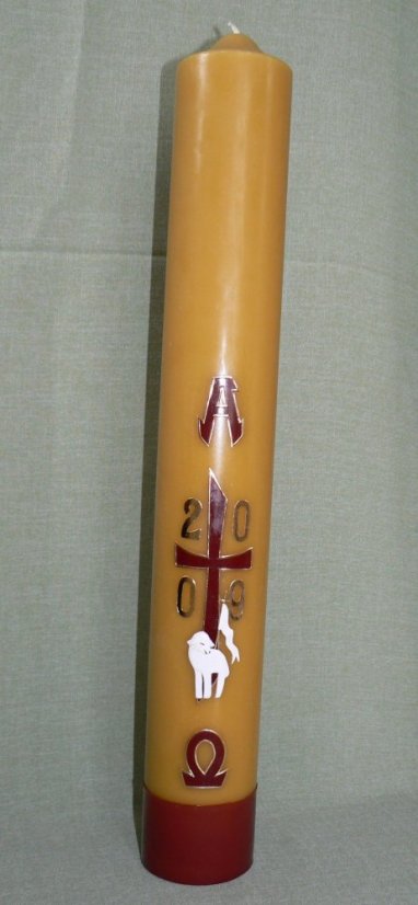 C21S - Základní vzor + beránek stojící - Velikost paškálu: 6 kg rozměr 90 x 10 cm
