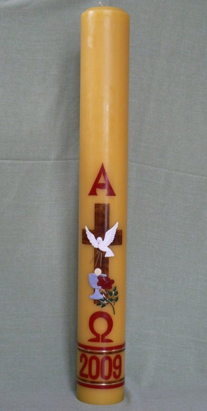 C32 - Holubice, kalich a růže - Velikost paškálu: 7 kg rozměr 105 x 10 cm