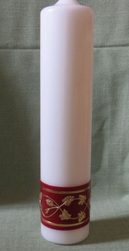 CM16 - Klasy a hrozny v dolním lemu - Velikost svící: vel. 4 rozměr 21 x 6,5 cm