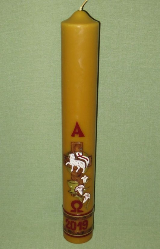 C47 - Lilie s beránkem - Velikost paškálu: 3 kg rozměr 100 x 6,7 cm