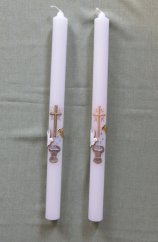 B30zl - Kříž, holubice, křtitelnice - zlatá