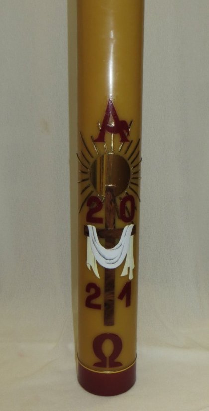 C49 - Kříž s rouchem - Velikost paškálu: 2 kg rozměr 75 x 7 cm