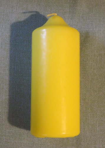 H02 - Svíce holá žlutá - Velikost svící parafinových: vel. 2 rozměr 13 x 5,5 cm
