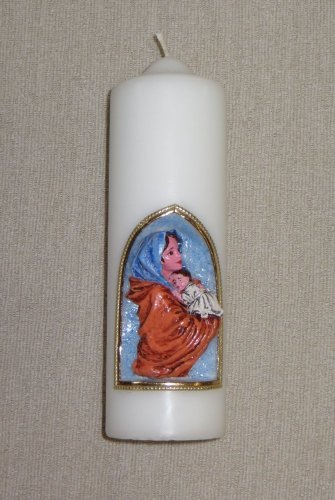 CM23 - Maria s Ježíškem - Velikost svící: vel. 5 rozměr 26 x 6,5 cm