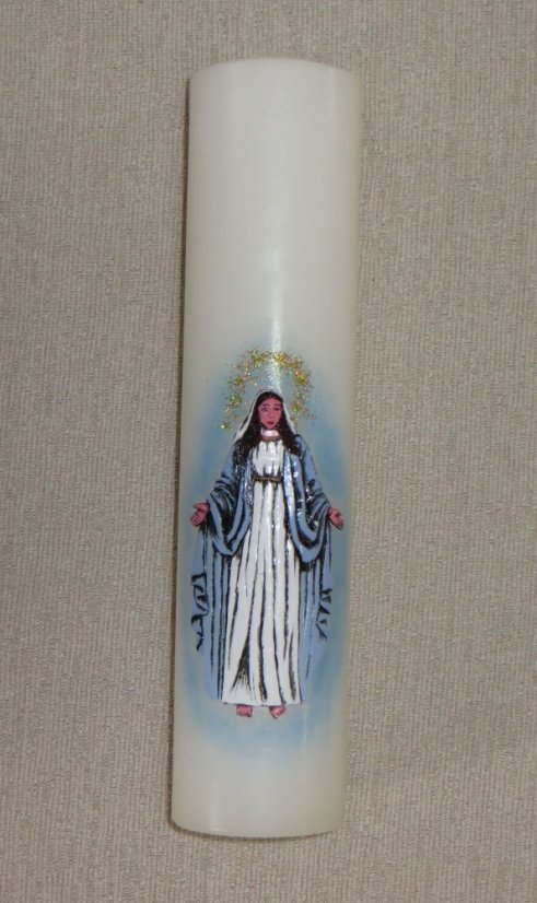 CM24 - Maria - Velikost svící: vel. 5 rozměr 26 x 6,5 cm
