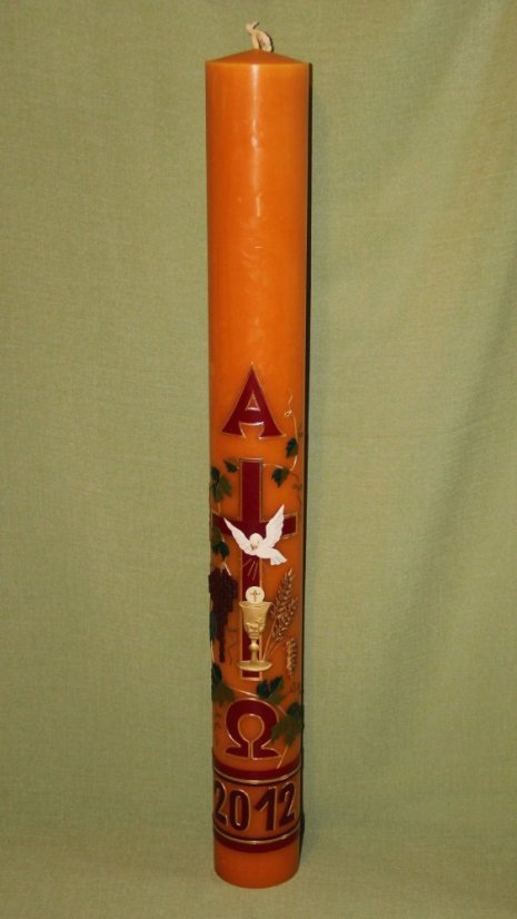 C40c - Holubice, kalich, hrozny vínové - Velikost paškálu: 2 kg rozměr 75 x 7 cm