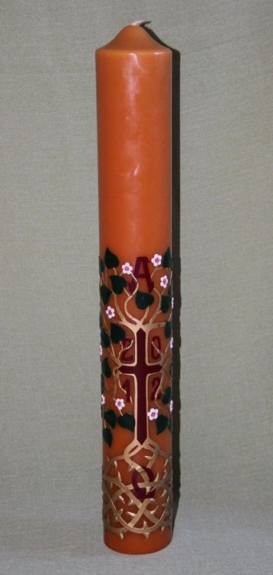 C22p - Strom života zelený - Velikost paškálu: 5 kg rozměr 100 x 8 cm