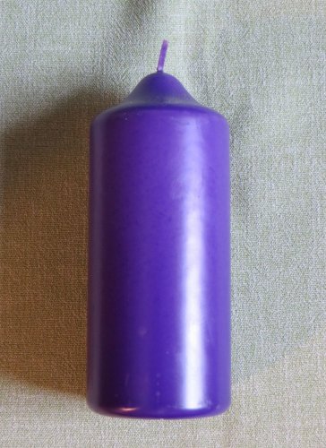 H06 - Svíce holá fialová - Velikost svící parafinových: vel. 6 rozměr 29 x 6,5 cm