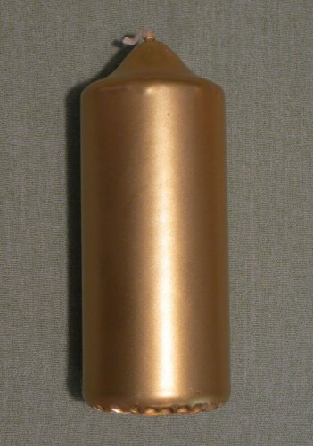 HZl - Svíce holá zlatá - Velikost svící parafinových: vel. 2 rozměr 13 x 5,5 cm
