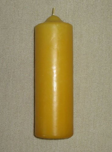 PV - Svíce holá medová - Velikost svící medových (povrch včelí vosk): PV4 rozměr 21 x 6,5 cm